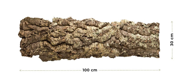 Korkröhre Naturkork für Terrarien, Länge 100 Zentimeter, Durchmesser 30 Zentimeter.