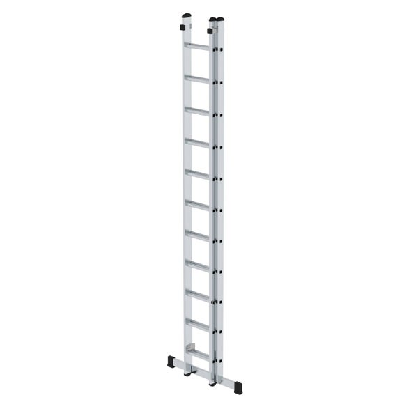 PROREGAL Sprossen-Schiebeleiter mit Standard-Traverse 2 x 11 Sprossen