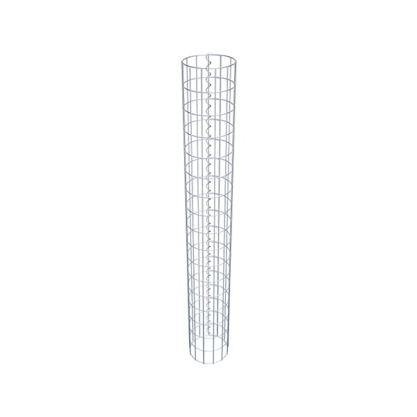Gabionensäule Durchmesser 22 cm, MW 5 x 10 cm rund - Höhe: 1,70 m