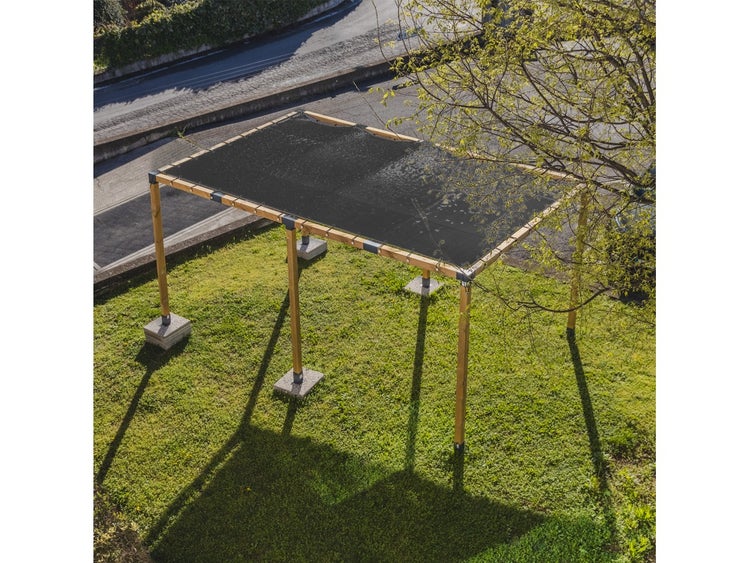 Sonnensegel Mit Ösen Graphite 300X300Cm - Maanta® Bugna