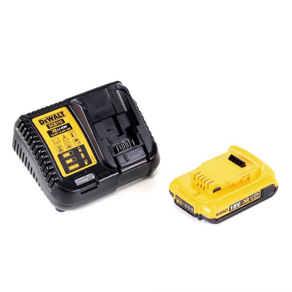 DeWalt Schnellladegerät DCB115 und Lithium-Ionen Akku 18 Volt 2,0 Amperestunden