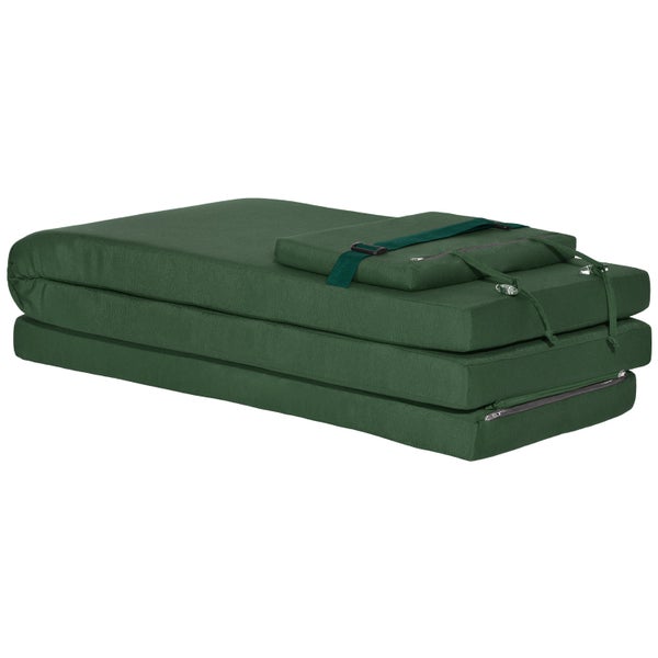Beautissu Loftlux DC Deckchairauflage 175x45x5cm Dunkelgrün