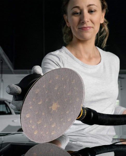 Mirka Abranet Netzschleifscheiben Ø 150mm Klett / Mix-Pack 5 von jeder Körnung 80, 120, 180, 240, 320, 400, 600 / 35 Stk / Für alle 150mm Exzenterschleifer und Schleifmaschinen