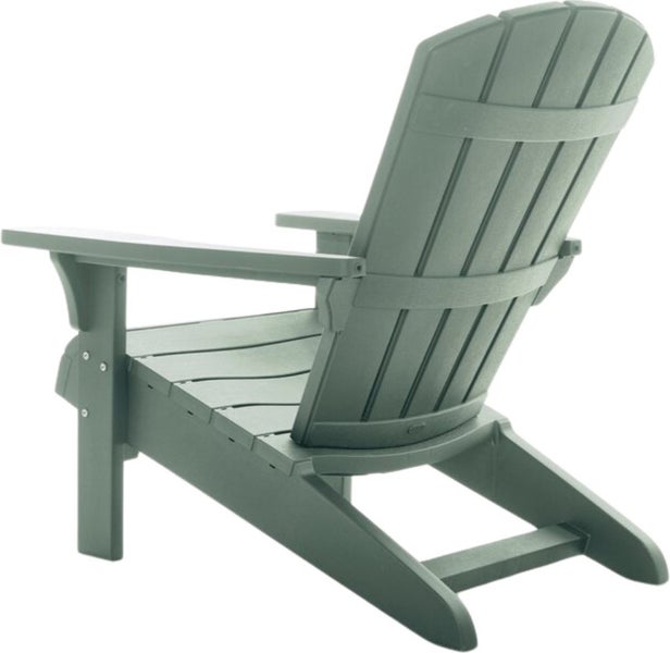 Adirondack Gartenstuhl aus Kunststoff, Rückenansicht