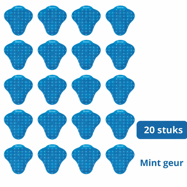 Zwanzig Urinal-Siebe mit Minzduft