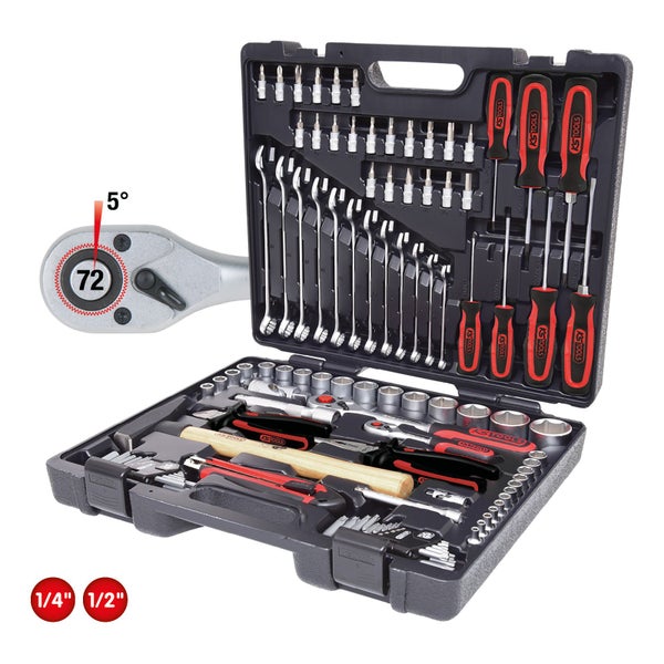 KS TOOLS 1/4+ 1/2 Universal-Werkzeug-Satz 97tlg. - 917.0797