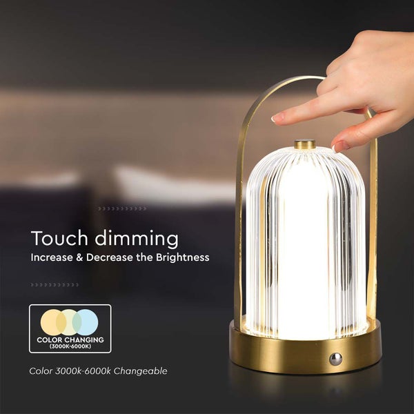 Touch-Dimmtischleuchte mit Farbwechsel von 3000 K bis 6000 K