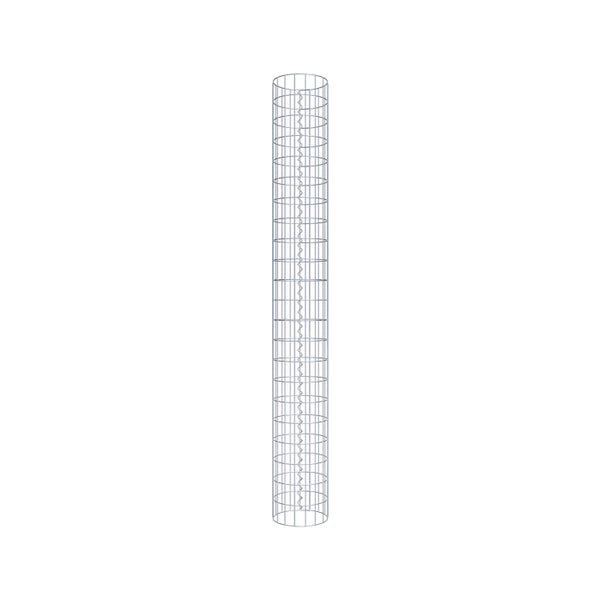 Gabionensäule Durchmesser 27 cm, MW 5 x 10 cm rund - Höhe: 2,20 m