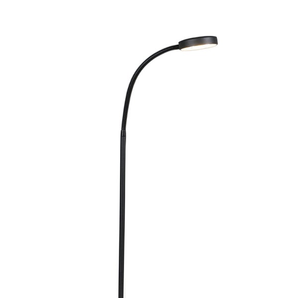 QAZQA - Moderne Stehlampe schwarz inkl. LED - Trax I Wohnzimmer I Schlafzimmer - Stahl Länglich - I (nicht austauschbare) LED