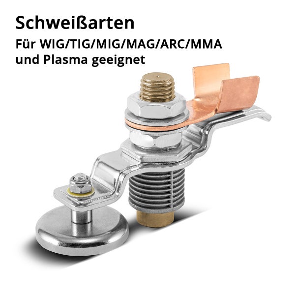 STAHLWERK Magnetische Masseklemme und Erdungsklemme EC-600 ST belastbar bis 600A