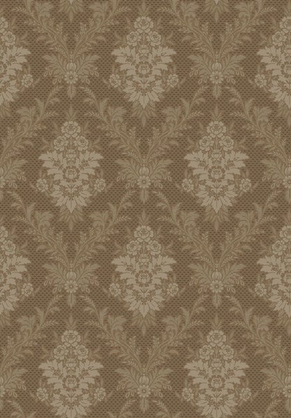 Borastapeter Tapete Blumen Braun - 53 cm x 10.05 m - 660072