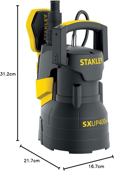Stanley Tauchpumpe SXUP400PCE für Klarwasser 400W