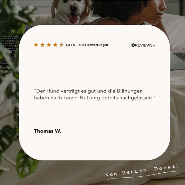 ALPHAZOO Pupsbremse Futteröl 250ml für Hunde und Katzen I Magen Darm und Verdauung