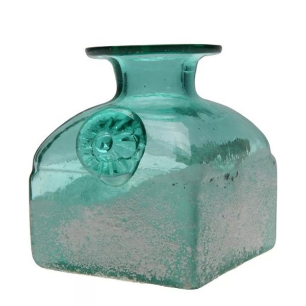 Blaue quadratische Vase playa 10 cm - Ptmd