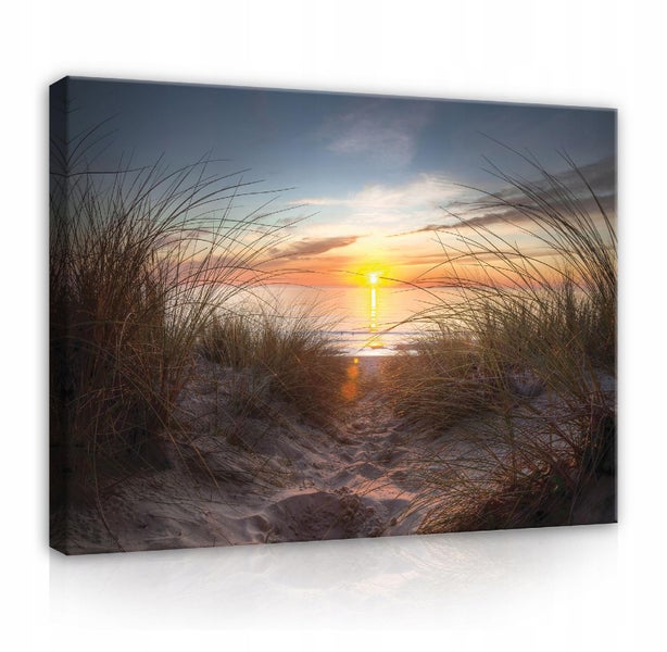 Bilder Strand Meer Modern Leinwandbild Wohnzimmer 120X80 cm