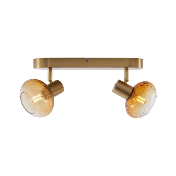 Deckenleuchte mit zwei Leuchtenköpfen