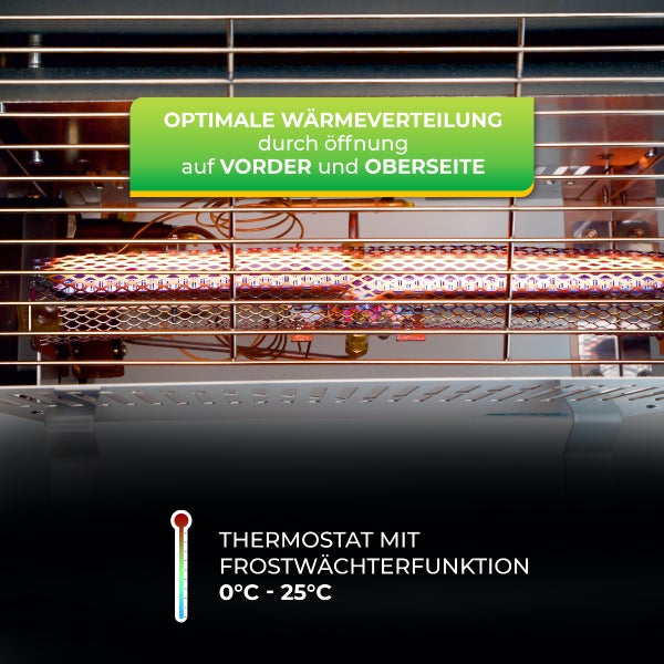Gas-Gewächshaus-Heizung Frosty - 2500 Watt