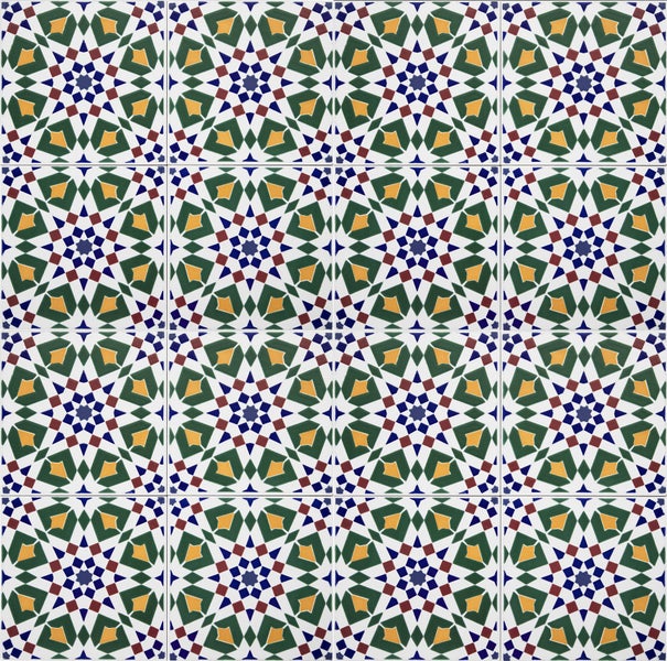 Fliesenmuster mit geometrischen Formen für Wand- und Bodengestaltung