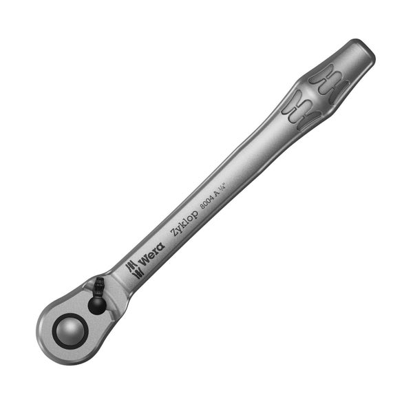 Wera 8004 A Zyklop Metal-Knarre mit Umschalthebel mit 1/4-Antrieb - 004004