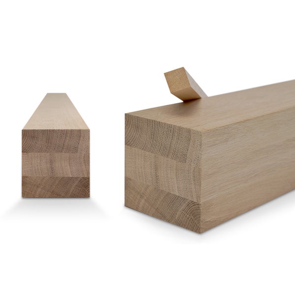 Brettschichtholz mit Zapfenverbindung im Detail