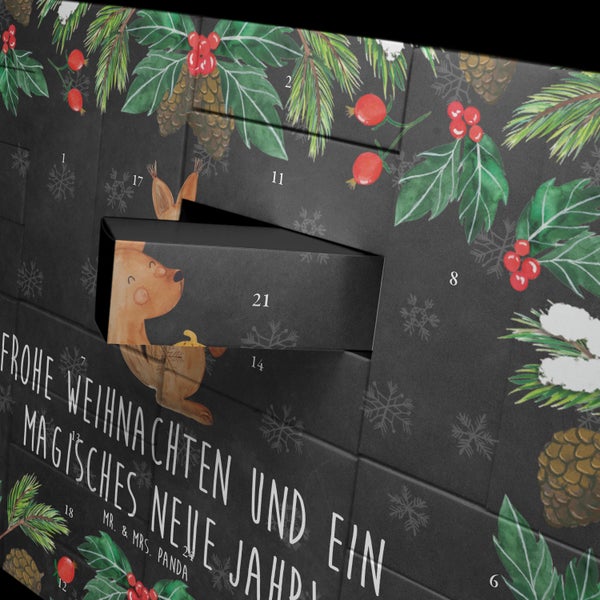 Mr. & Mrs. Panda Befüllbarer Adventskalender Eichhörnchen Weihnachten - Schwarz