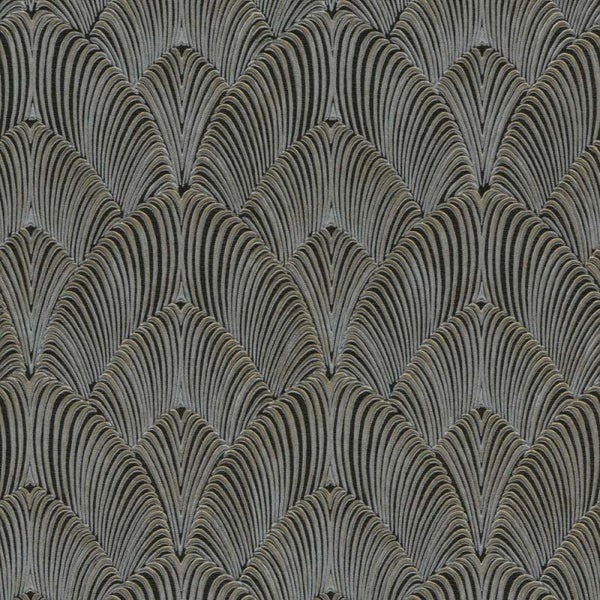 Zambaiti Tapete Barockmuster Schwarz - 53 cm x 10 m - 661844
