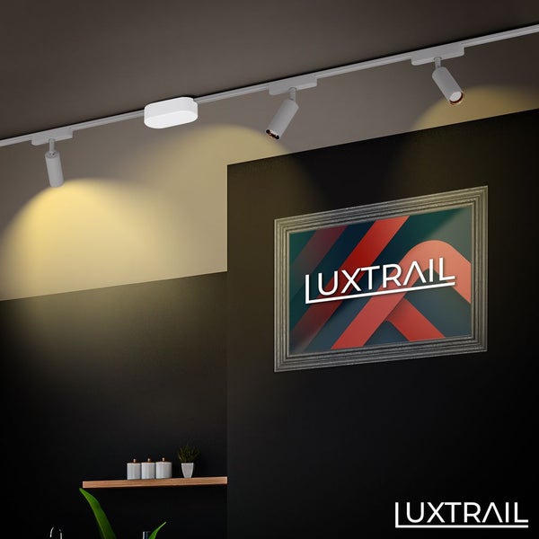 Briloner Luxtrail Schienensystem, Mitte, Zubehör, Erweiterungskomponente, Weiß, 15 cm