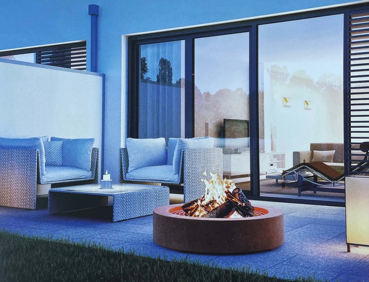 Corten Feuerstelle rund D 100x20 cm