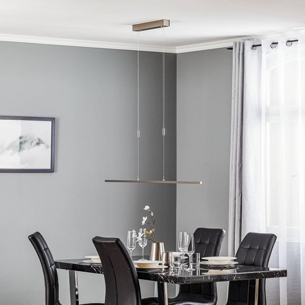 quitani LED Tolu (Modern) in Alu aus Aluminium (1 flammig, ) Wohnzimmerleuchte