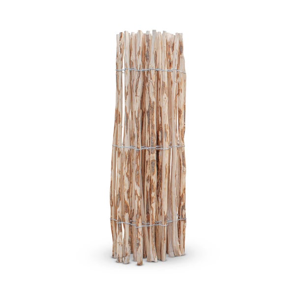Staketenzaun Haselnuss Höhe 100 cm, Länge 5 Meter, Lattenabstand 3-5 cm