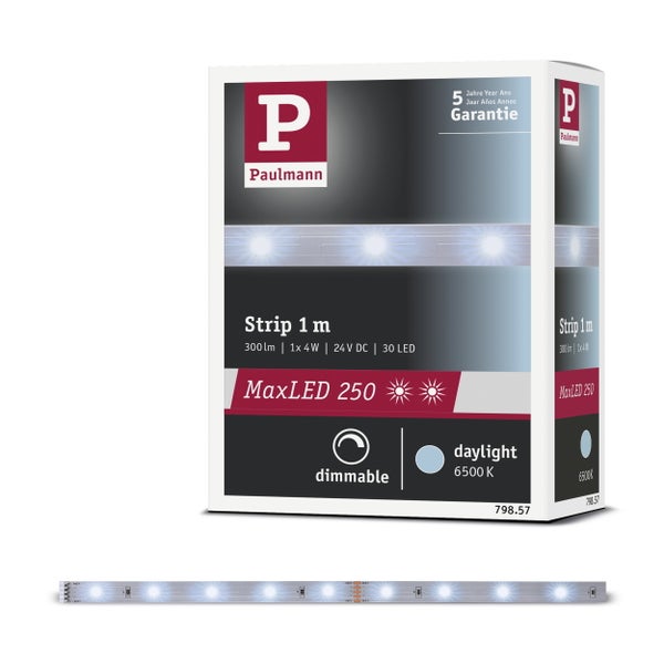 Paulmann LED Einbauleuchten Set Cole mit drei Strahlern für den Innenbereich inklusive Verpackung und technischer Spezifikationen