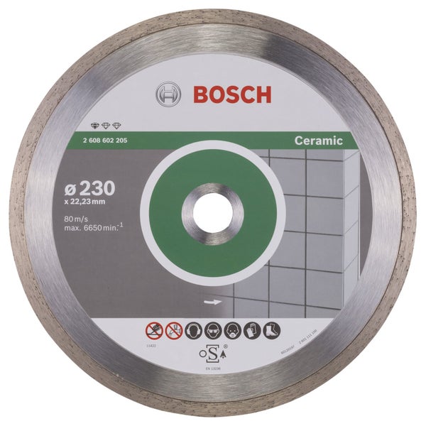 Bosch Diamanttrennscheibe Ceramic mit 230 Millimeter Durchmesser