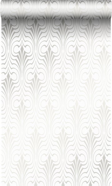 Origin Wallcoverings Tapete grafische Form Weiß - 53 cm x 10,05 m - 345917