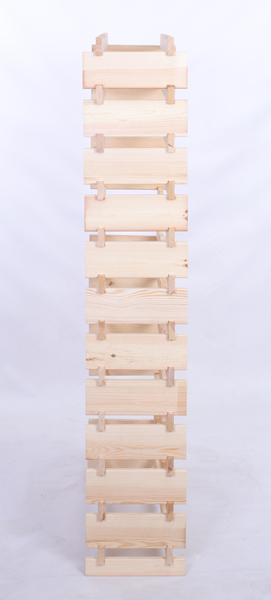 Weinregal VINOTECA FLEX PRO HxBxT 163x84x28cm 96 Flaschen auf 12 Ebenen Massives Kiefernholz Natur unbehandelt