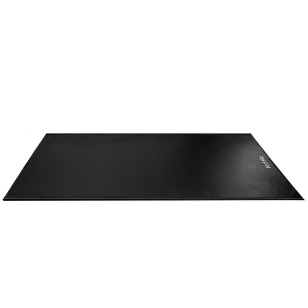 Schwarze, rechteckige Bodenschutzmatte von tectake.