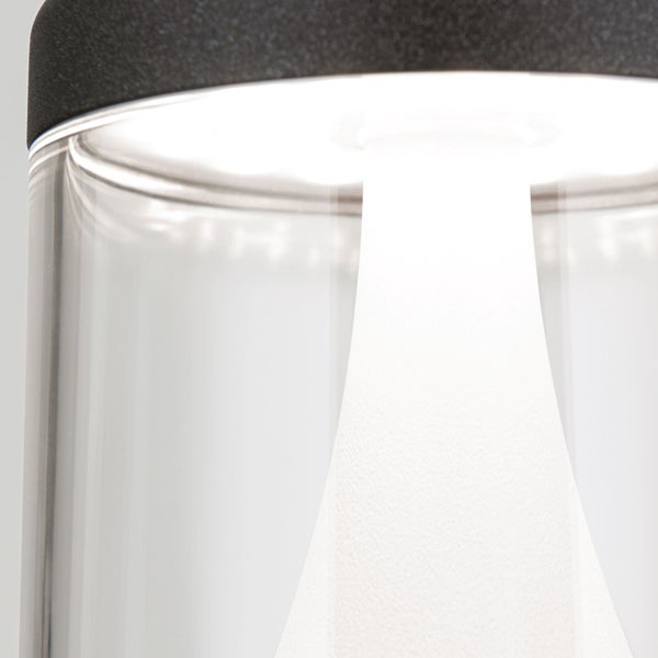 LED Außenleuchte Pollerleuchte 12x30cm Anthrazit