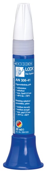 WEICONLOCK® AN 306-41 Fügeverbindung | für Lager, Wellen und Buchsen, mittelfest, mittelviskos | 20 ml | gelb