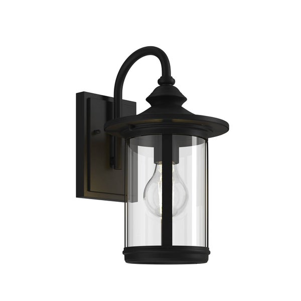 Lindby Wandlampe außen Laterne schwarz, Wandleuchte aussen Aussenleuchte IP23 Außenlampe 1x E27 ohne Leuchtmittel Außenbeleuchtung Hauswand Garten