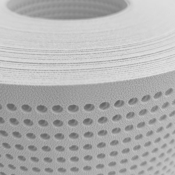 Nahaufnahme einer Rolle Drainagematte