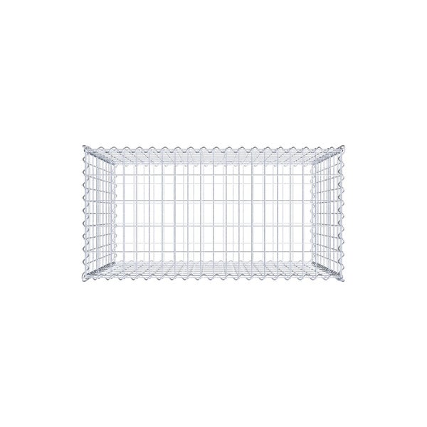Gabione 100 cm x 90 cm x 50 cm (L x H x T), Maschenweite 5 cm x 10 cm, Spirale