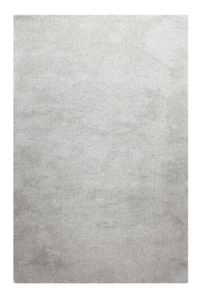 Teppich Hellgrau Creme meliert Hochflor Pisa Homie Living 70x140 cm