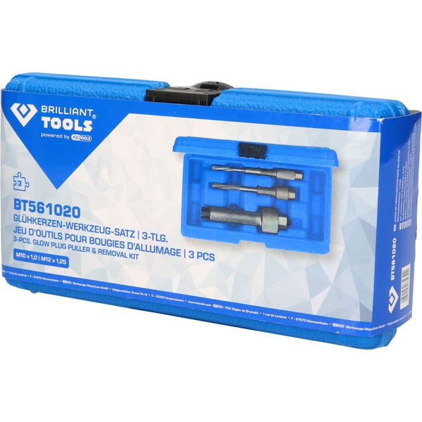 Offene blaue Werkzeugkiste von Brilliant Tools