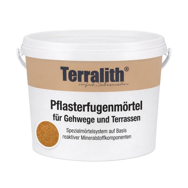 Terralith Pflasterfugenmörtel für Gehwege und Terrassen im Eimer