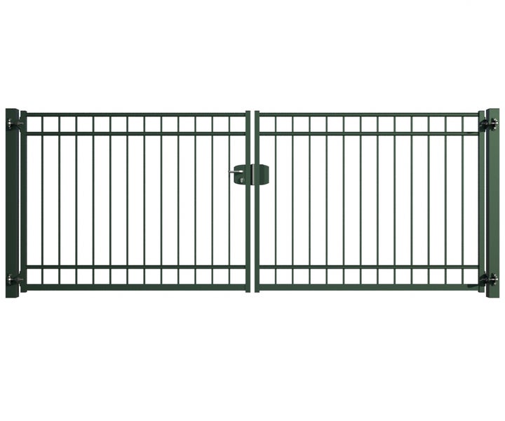 Doppeltor aus Metall für den Garten