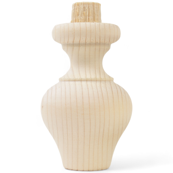 Unbehandelter Möbelfuß aus Holz