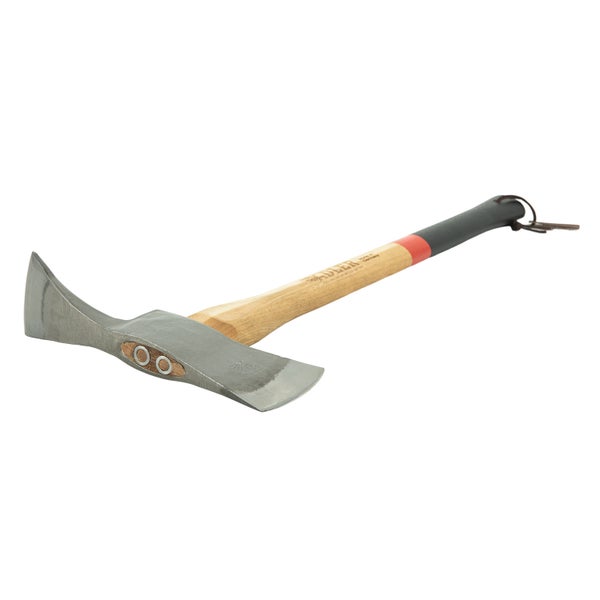 Adler Handsappie mit Eschenholzstiel und Lederband zur Holzbearbeitung