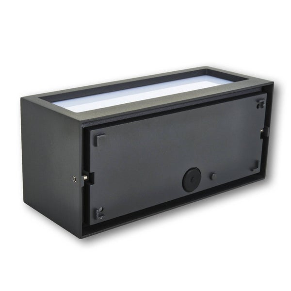 Lucande Wandleuchte außen Tame (spritzwassergeschützt (Modern) in Schwarz aus Aluminium (1 flammig, E27) - Außenwandleuchten Wandlampe Led Außenlampe Outdoor für Außenwand/Hauswand Haus