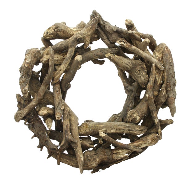 FRANK FLECHTWAREN | Kranz Wurzelholz, HOLZ, ca. Ø 40 x 14 cm