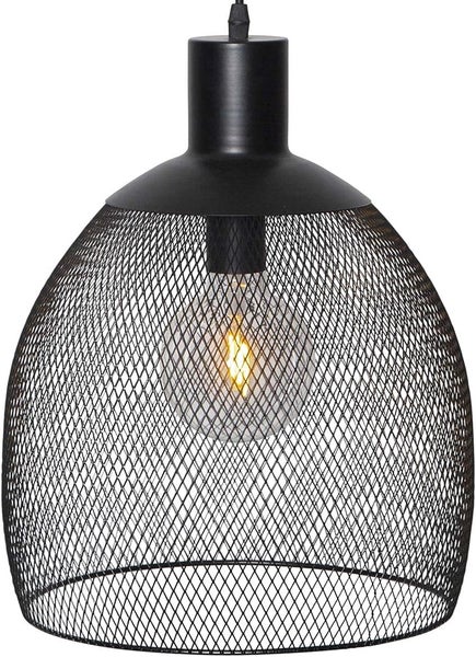 Hängelampe mit Drahtgeflecht