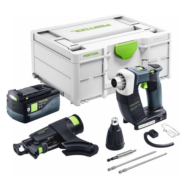 Festool DURADRIVE DWC 18-4500 Basic Akku Bauschrauber 18 V 14 Nm Brushless + 1x Akku 5,0 Ah + Systainer - ohne Ladegerät